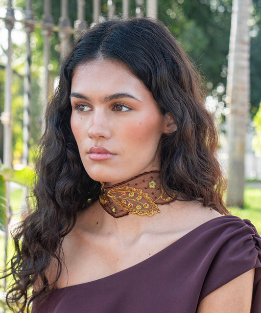 Chocker Gala marron