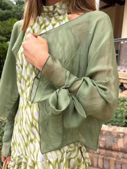 Blusa capa seda rosamarino