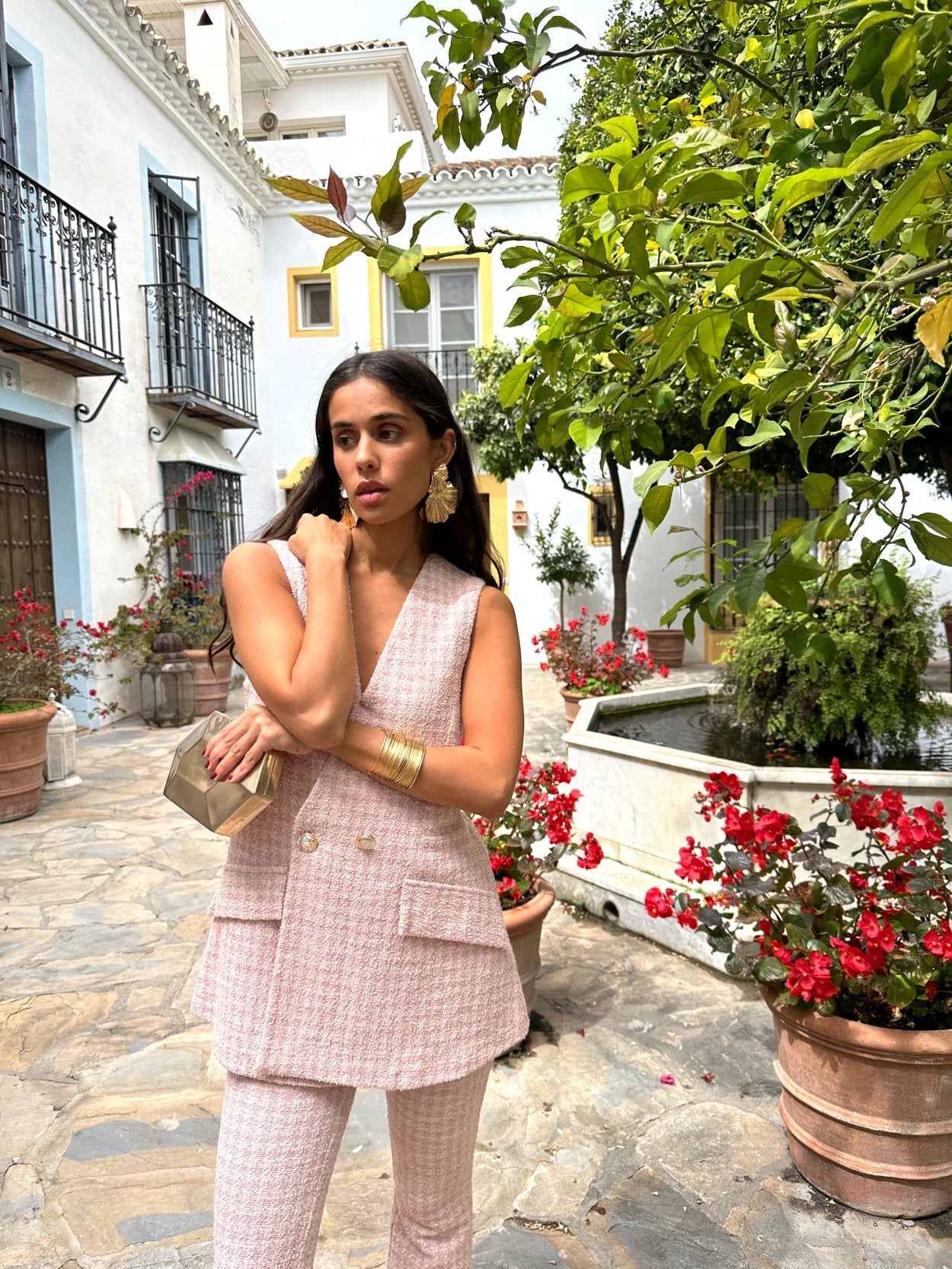 Conjunto traje cuadros