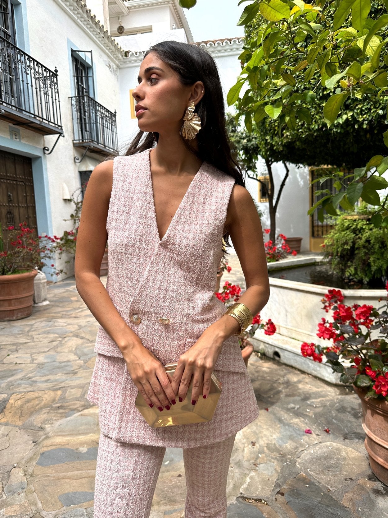 Conjunto traje cuadros