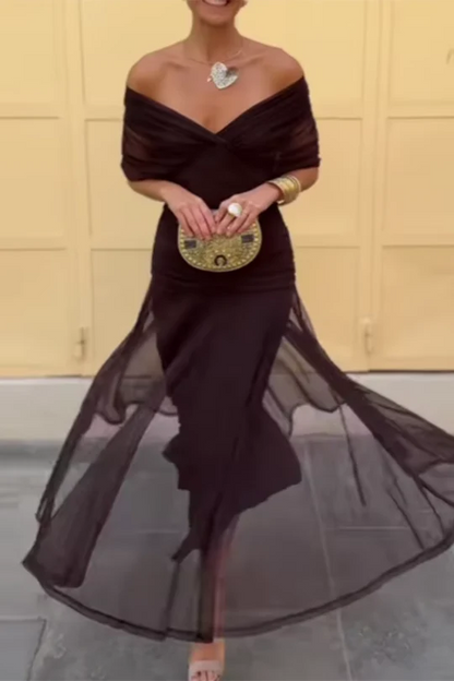Louise | Vestido Maxi de Fiesta Elegante con Escote en V