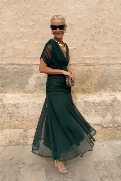 Louise | Vestido Maxi de Fiesta Elegante con Escote en V